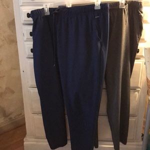 Windpants/ 2 pair/ navy and gray